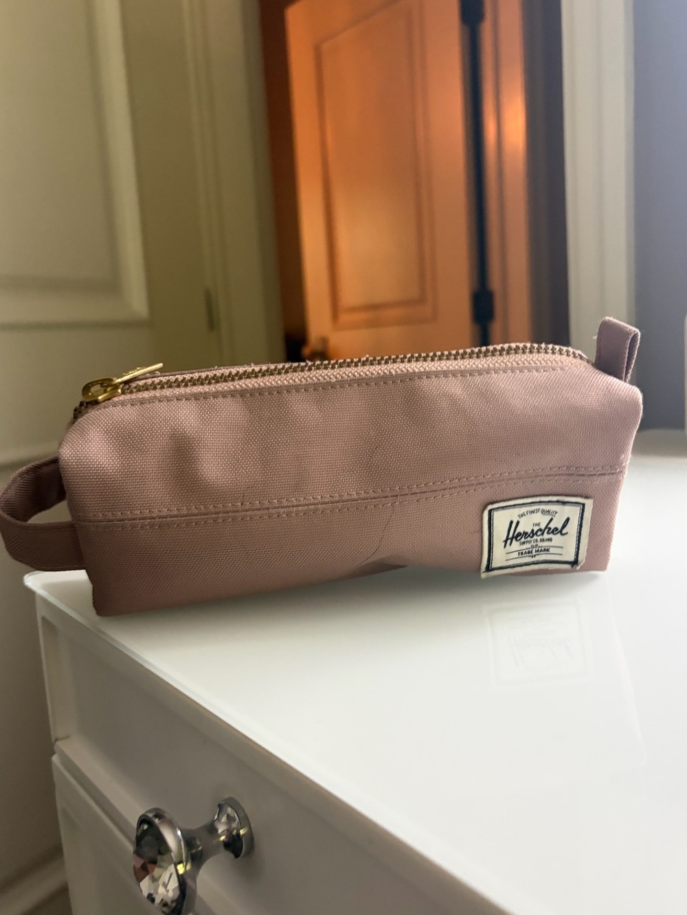 Herschel Supply Company Pink Canvas Travel Pouch